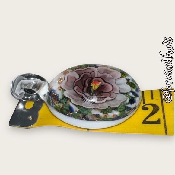 Hand Crafted Murino Style Glass Pendant - Picture 9 of 11